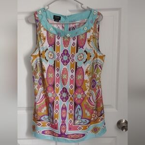 Dressy Tank with beaded collar